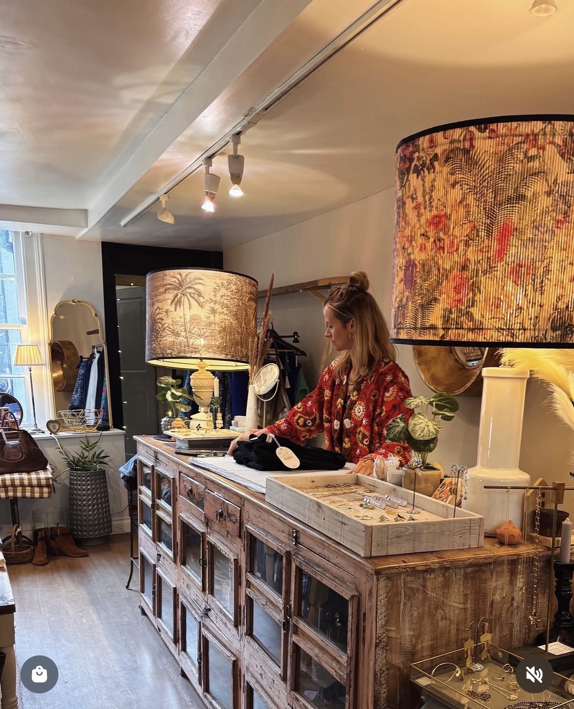 Inside The Forest Stores — botanical lampshades and curated homeware
